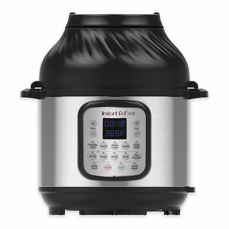 Instant Pot 8 qt. Duo Crisp Stainless Steel Pressure Cooker Black & Silver IN9533